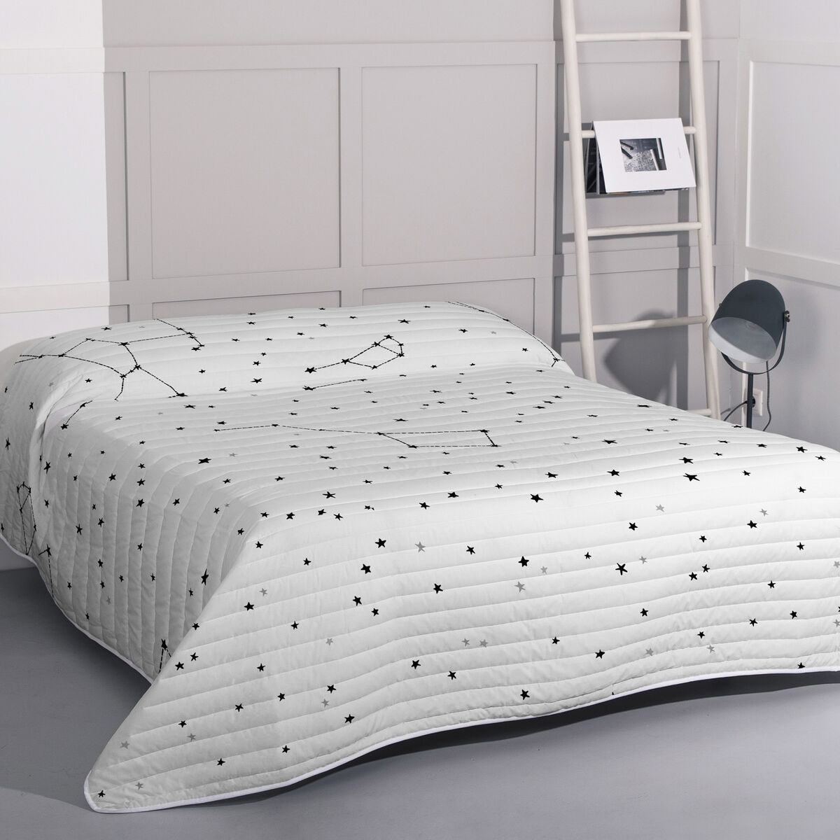 Cuvertură (de pat) HappyFriday Blanc Constellation Multicolor 260 x 260 cm